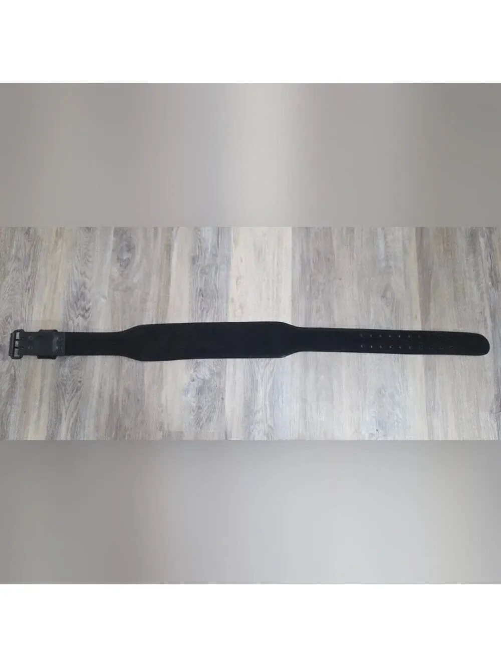 Aesthreadics Black Leather Weightlifting Belt | Gym Strength Training | New